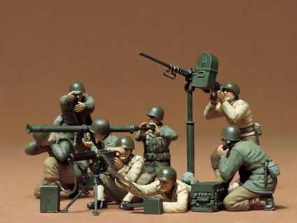 U.S. Gun And Mortar Team 1:35 Figures 1939-1945 - World War II - TAMIYA #3A
