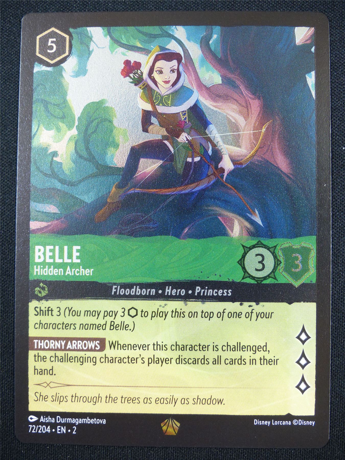 Belle Hidden Archer 72/204 Foil - Lorcana Card #4NL