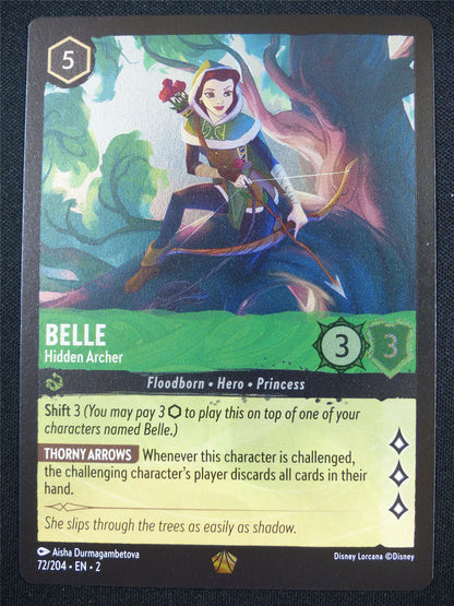 Belle Hidden Archer 72/204 Foil - Lorcana Card #4NL