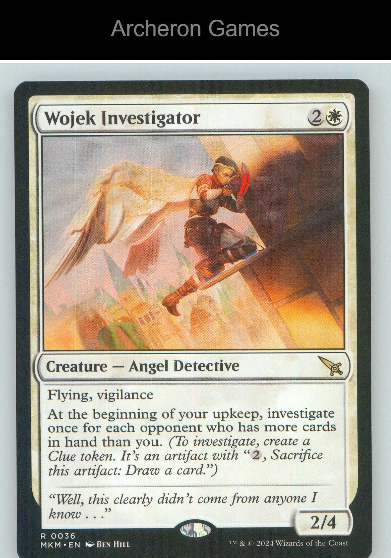 Wojek Investigator (b) MKM 36 R MTG Card NM/EX+