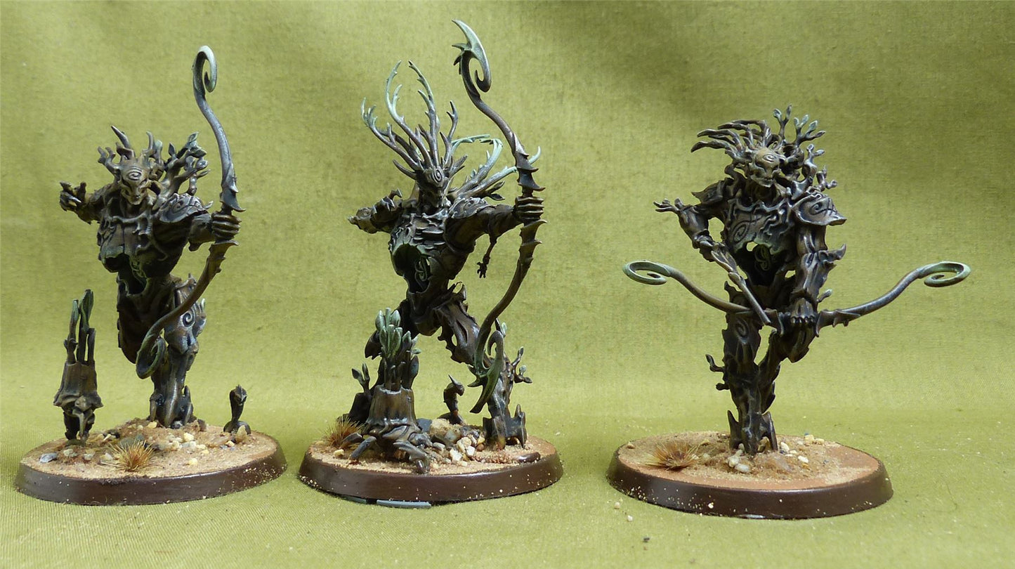 Kurnoth Hunters with Greatbows painted - Sylvaneth - Warhammer AoS #5Z9