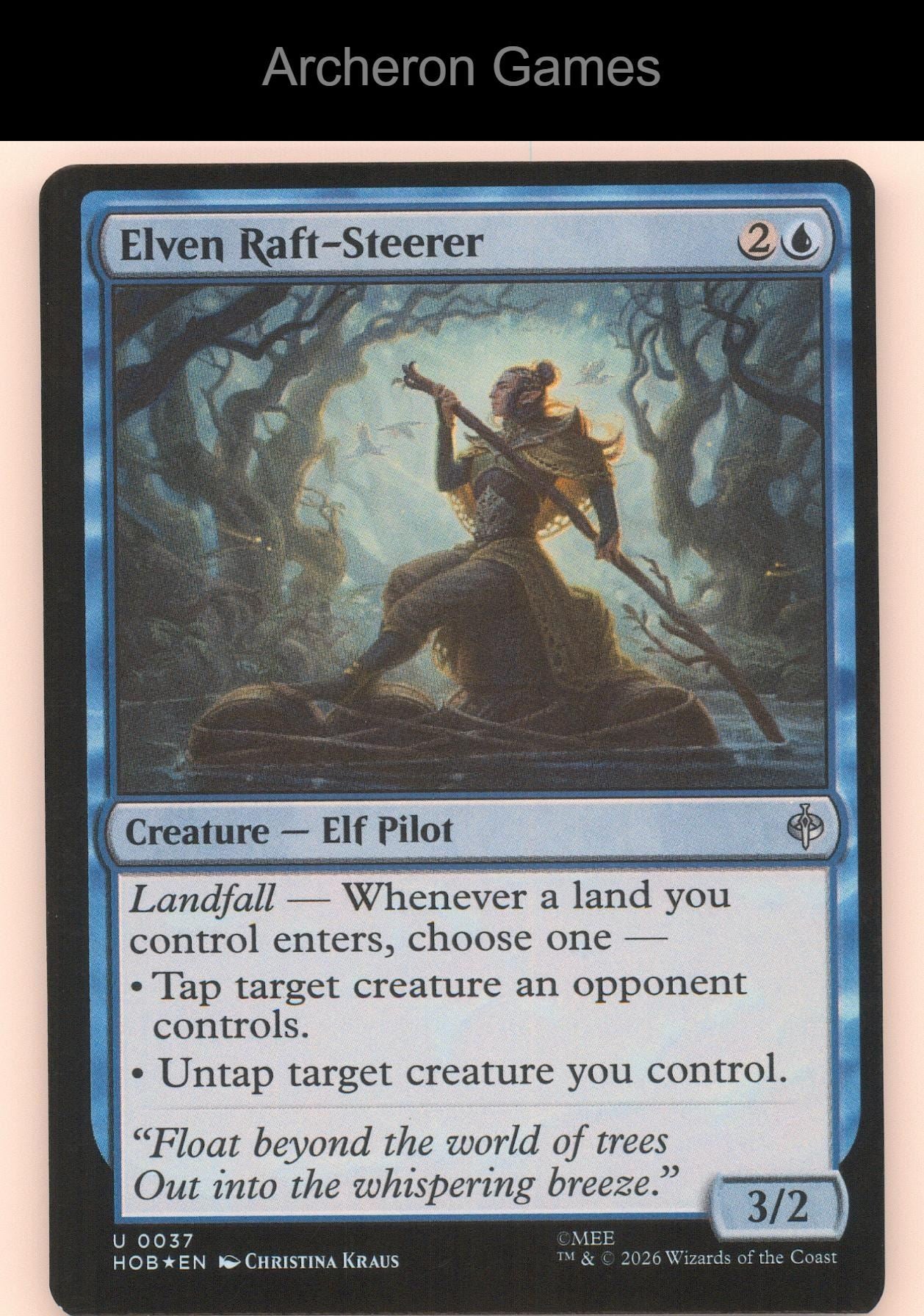 Elven Raft-Steerer HOB 37 UC MTG Card The Hobbit