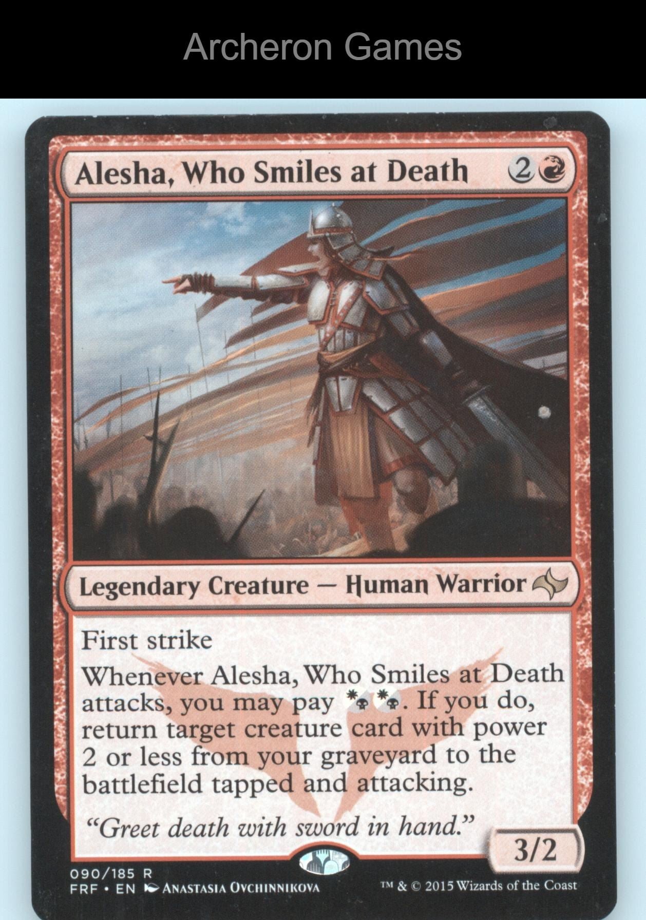 Alesha, Who Smiles at Death 90 R MTG Card Fate Reforged