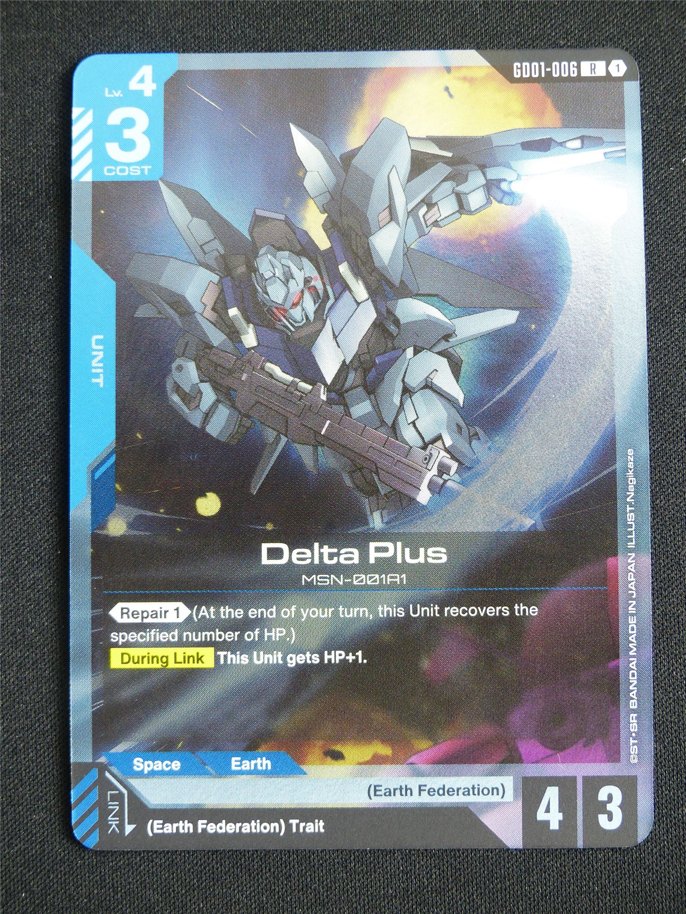 Delta Plus GD01-006 R - Gundam Card #5FF