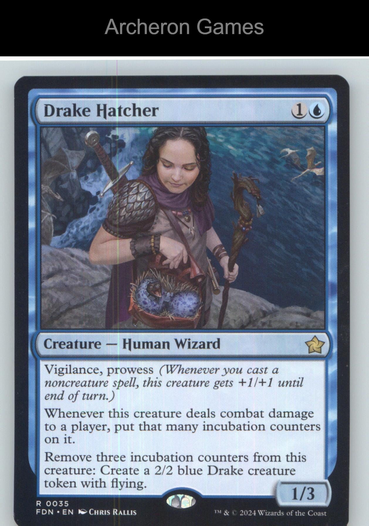 Drake Hatcher FDN 35 R MTG Card NM/EX+