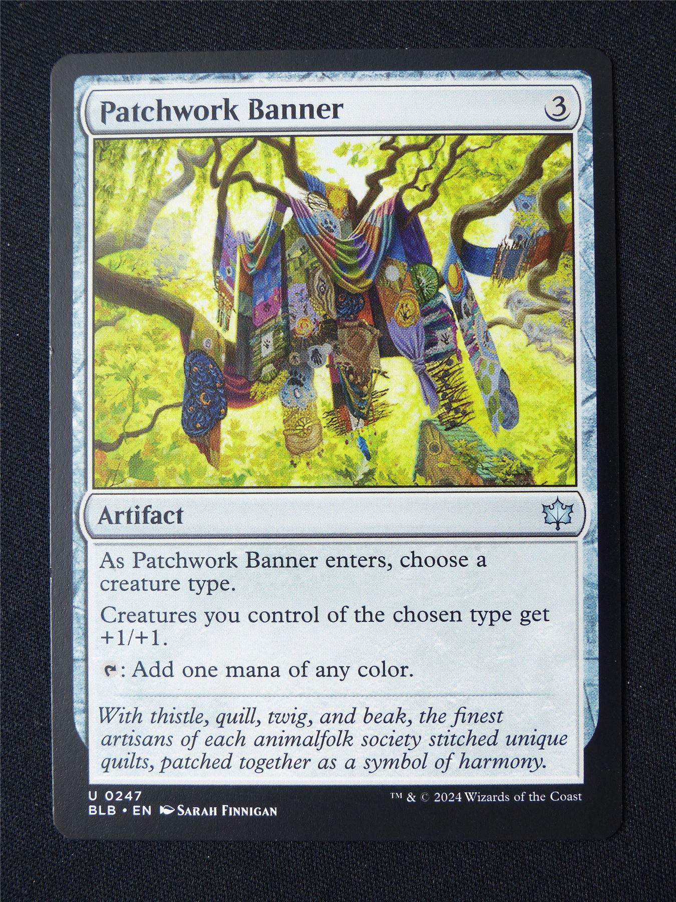 Patchwork Banner - BLB - Mtg Card #9BO