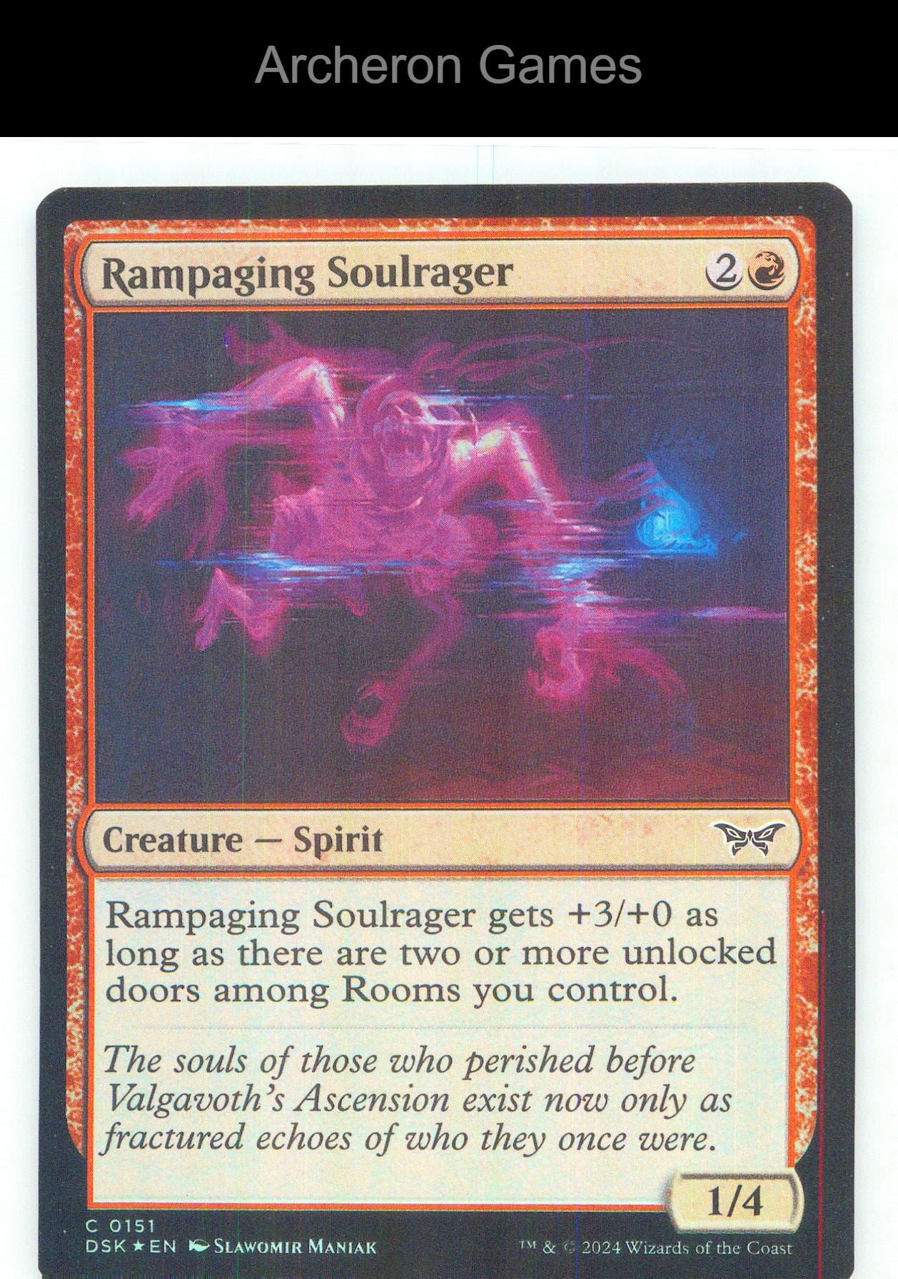 Rampaging Soulrager DSK 151 C MTG Card NM/EX+ Foil