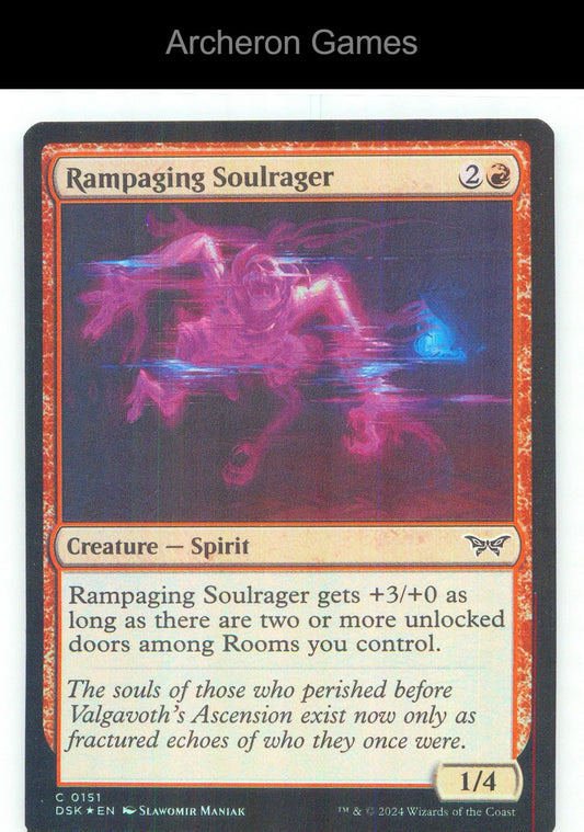 Rampaging Soulrager DSK 151 C MTG Card NM/EX+ Foil