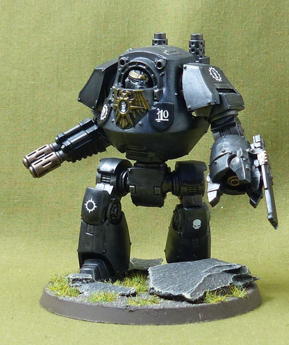 Contemptor Dreadnought painted - Imperial Fists - Warhammer Horus Heresy #7UX