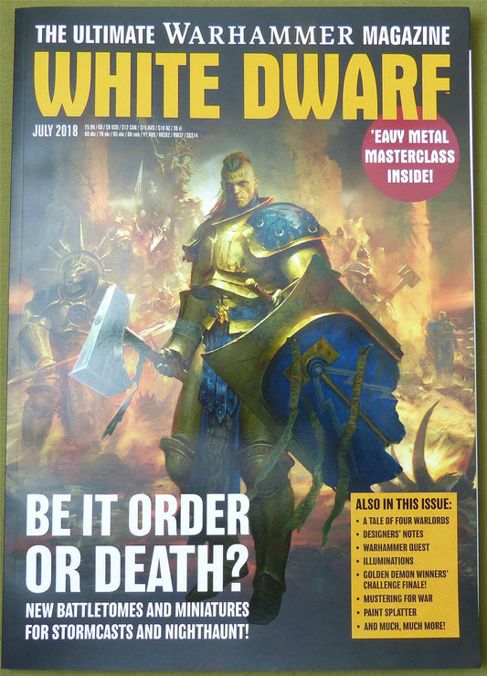 White Dwarf Issue July 2018 - Warhammer AoS 40K #2TM