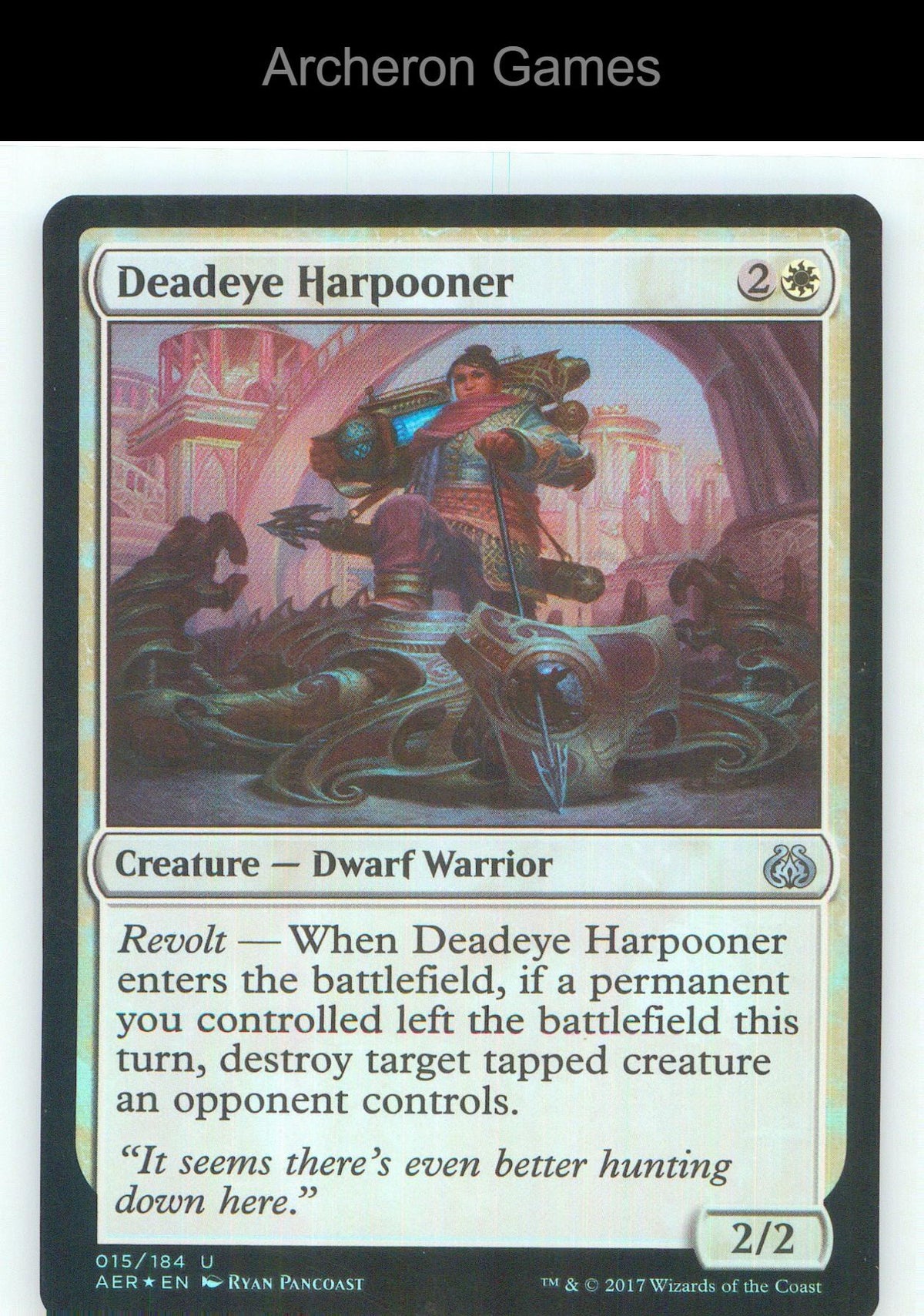 Deadeye Harpooner AER 15 UC MTG Card NM/EX+ Foil