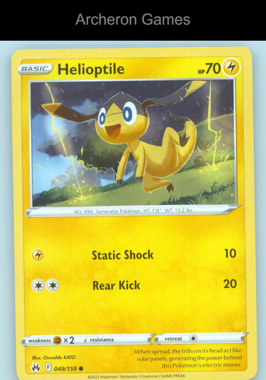 Pokemon Card Helioptile CRZ 049/159 C Crown Zenith