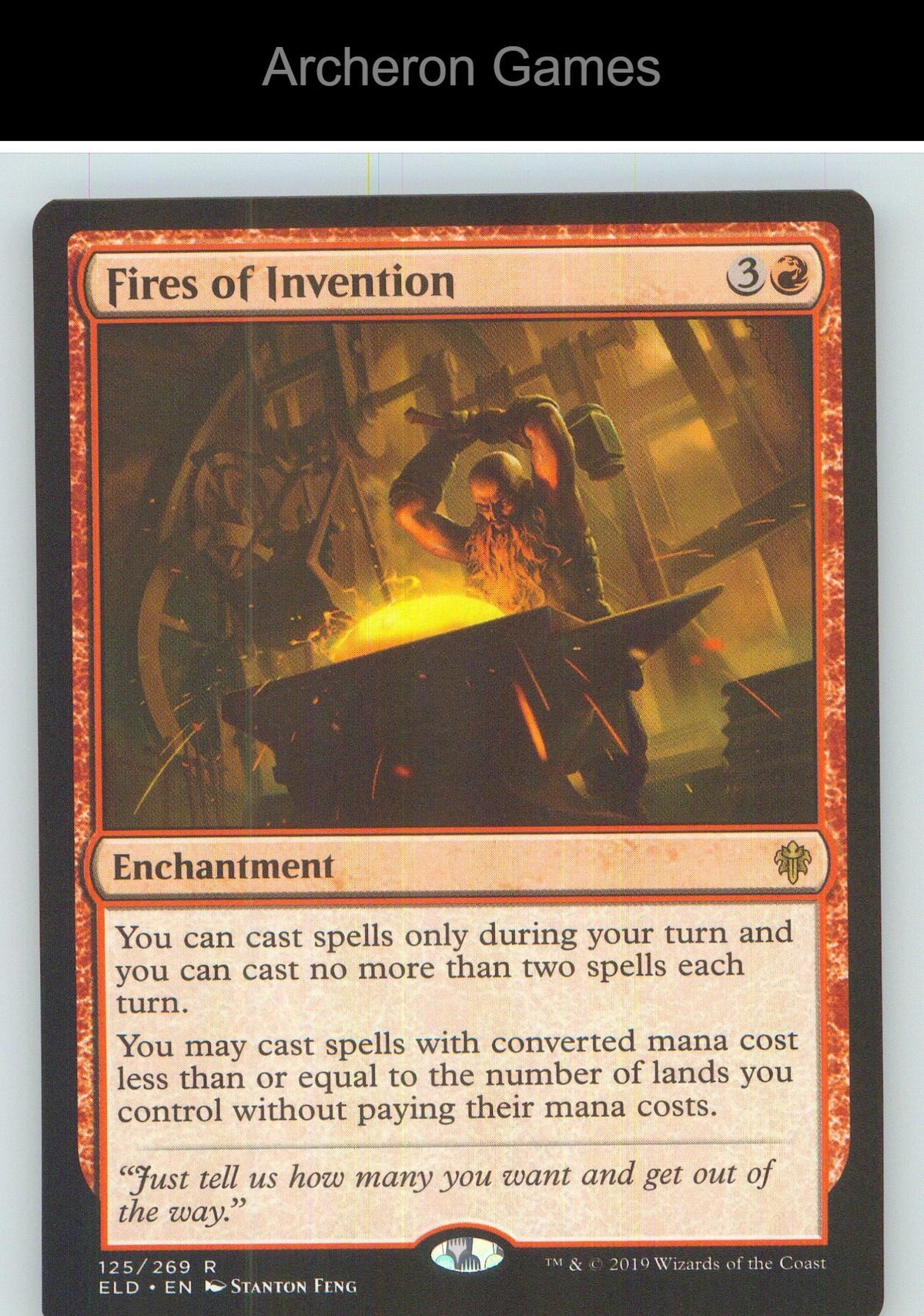 Fires of Invention ELD 125 R MTG Card NM/EX+