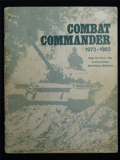 Combat Commander 1973-1983: Tactical Combat with Military Miniatures by navwar - Rulebook Softback #BH