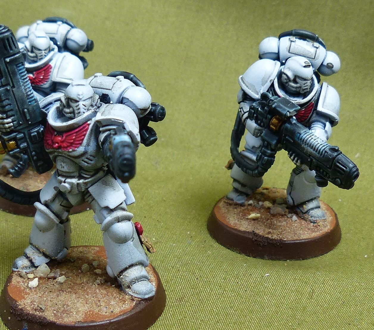 Hellblaster Squad set of 5 painted - White Scars - Warhammer 40K #4PV