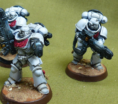 Hellblaster Squad set of 5 painted - White Scars - Warhammer 40K #4PV