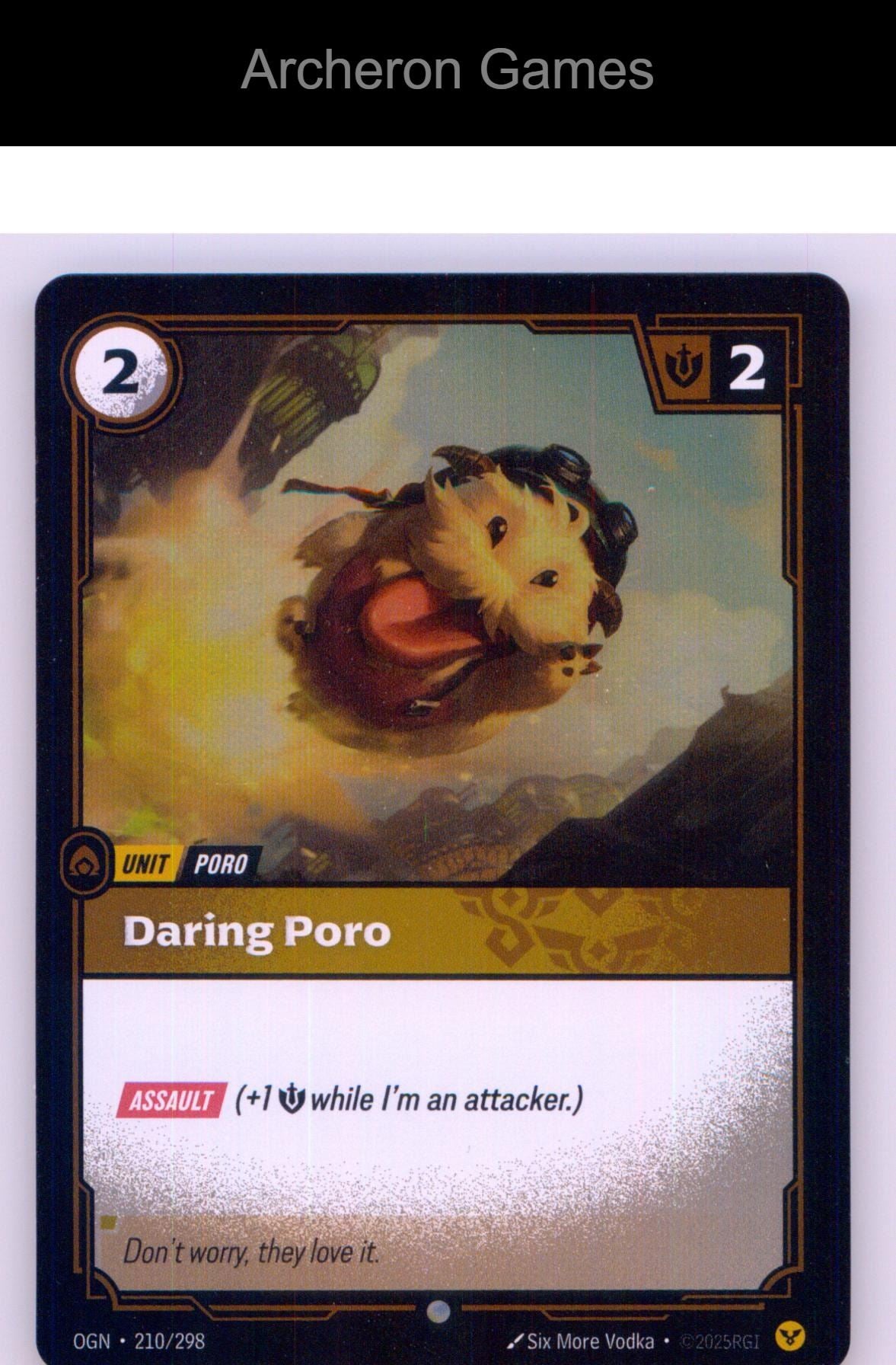 Daring Poro OGN 210/298 C Origins Riftbound Card