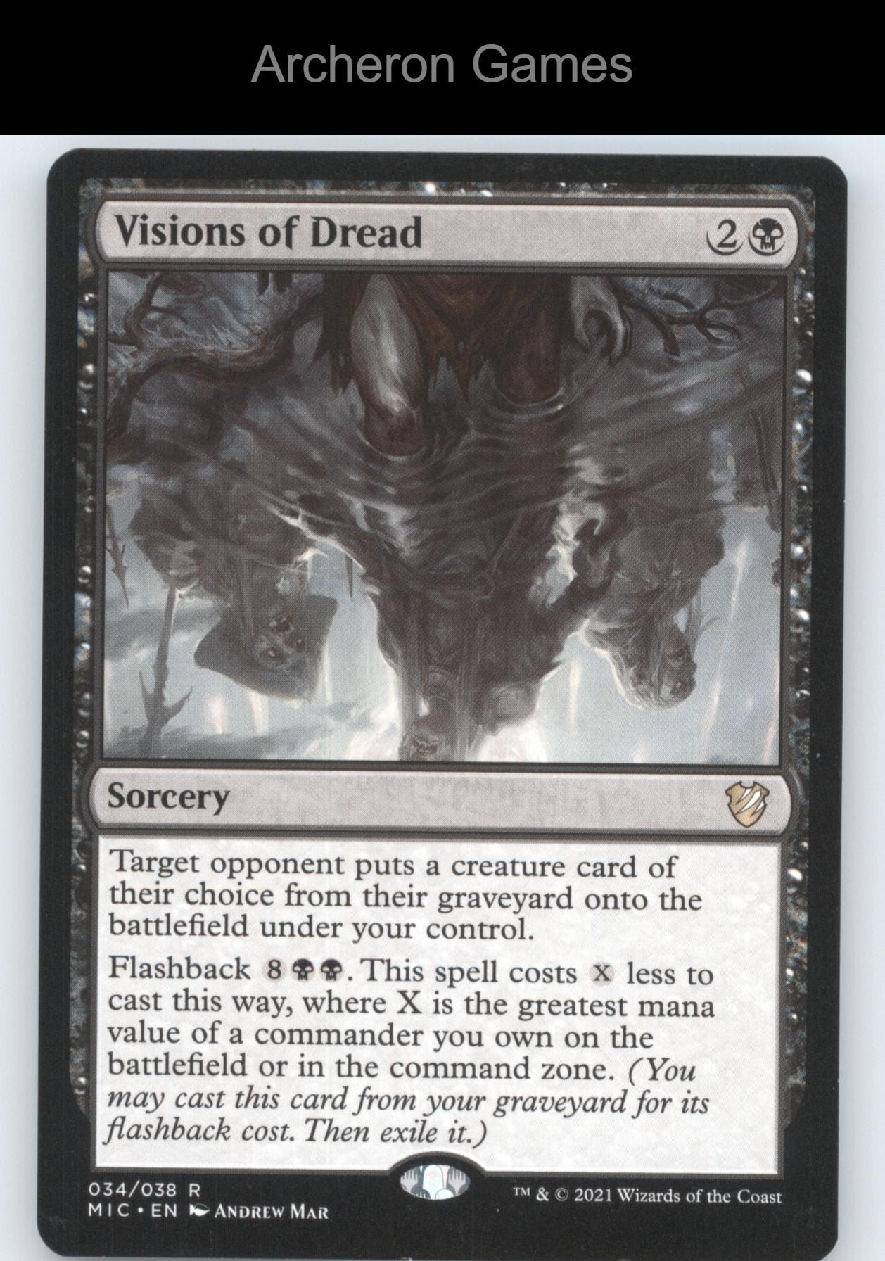 Visions of Dread 34 R MTG Card Commander: Innistrad: Midnight Hunt