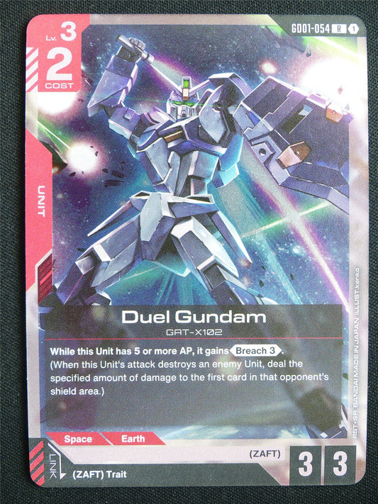 Duel Gundam GD01-054 R Foil - Gundam Card #54