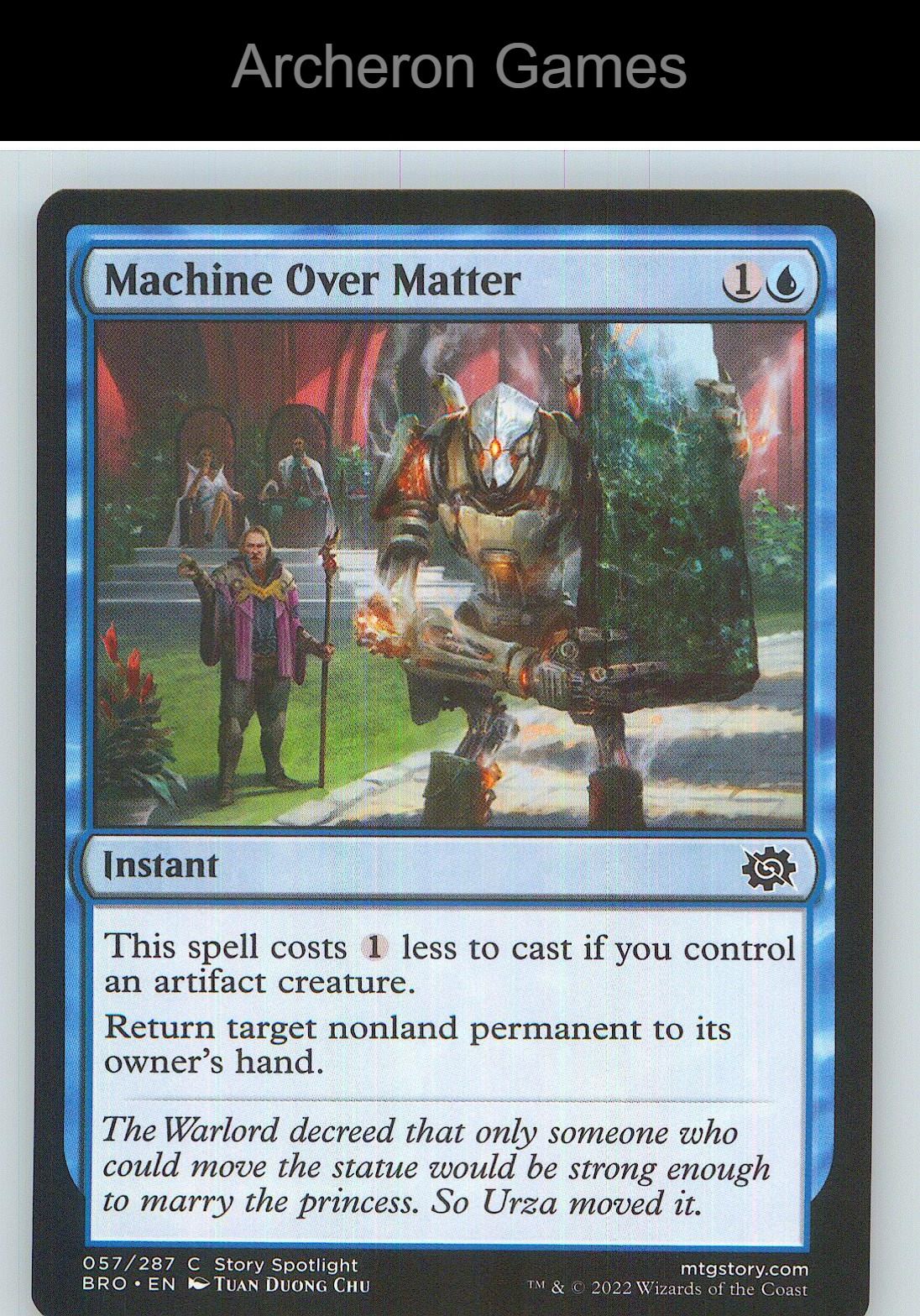 Machine Over Matter BRO 57 C MTG Card NM/EX+