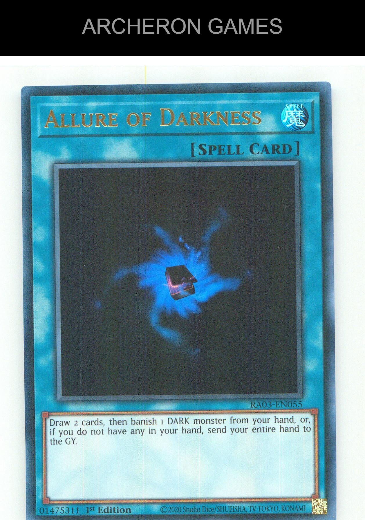 Allure of Darkness (UR) UR YUGIOH Card 1st Edition