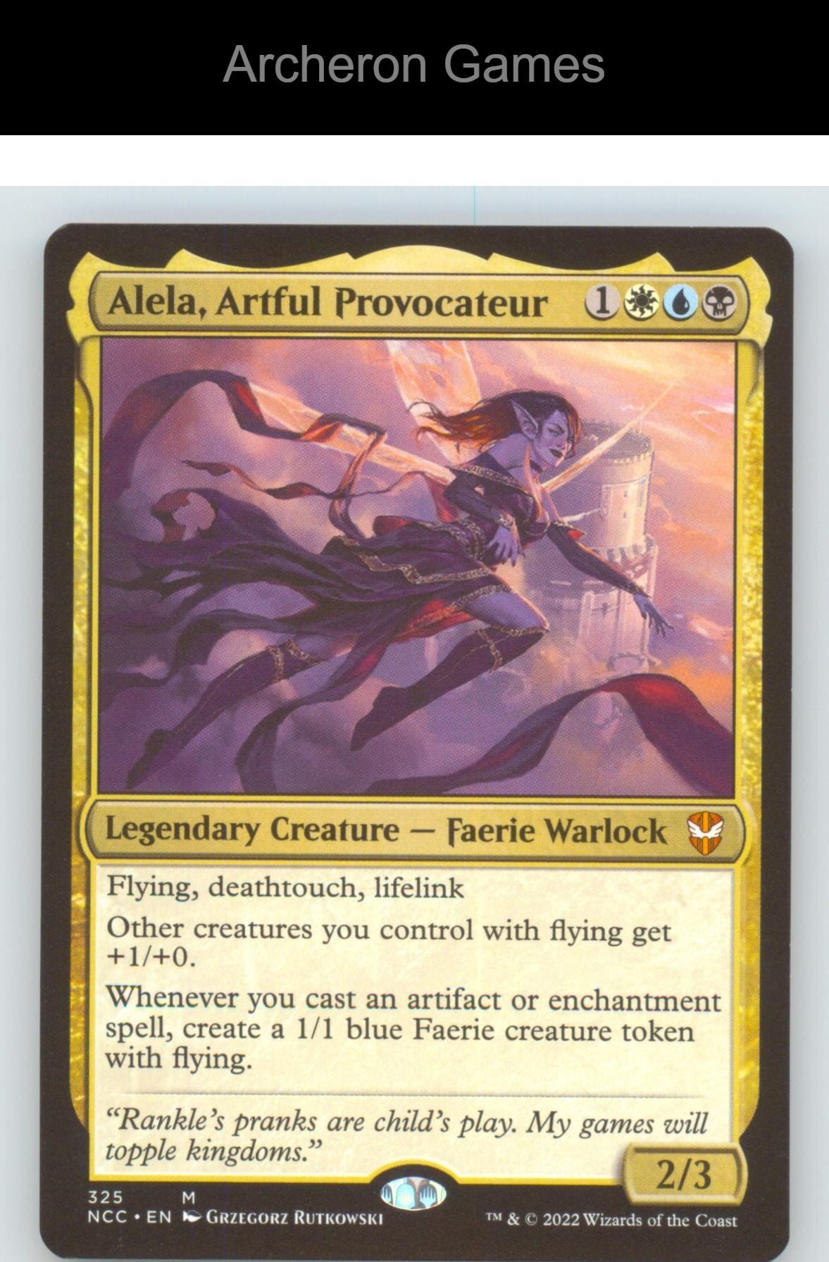 Alela, Artful Provocateur NCC 325 Mythic MTG Card NM/EX+