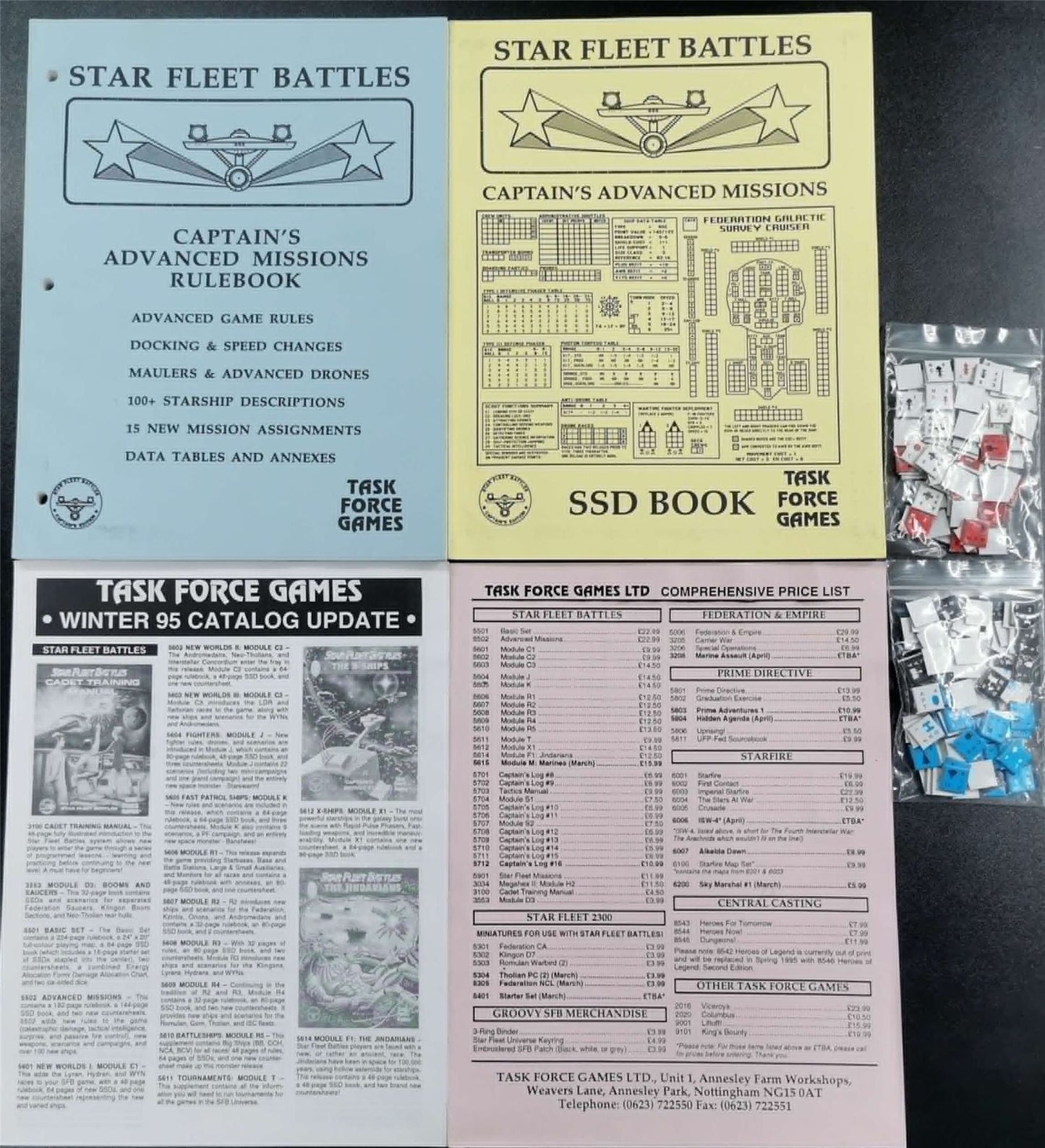 Star Trek: Star Fleet Battles Advanced Missions Vintage Board Game - Task Force Games #16