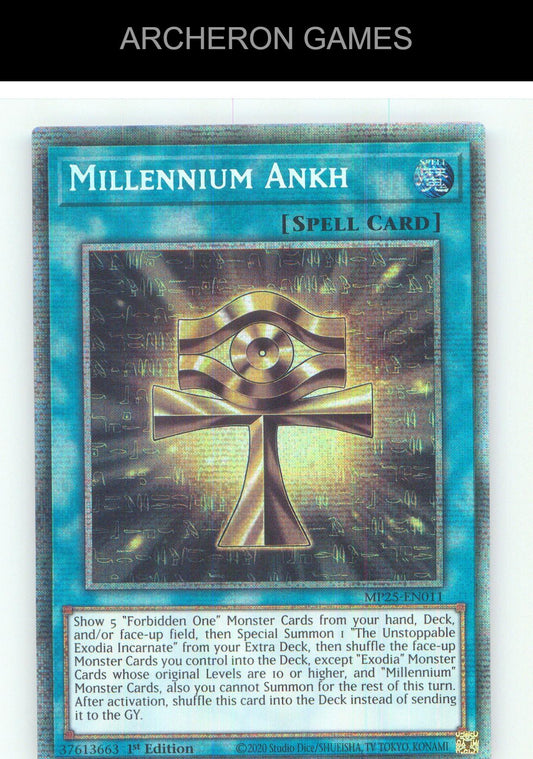 Millennium Ankh Starlight Rare YUGIOH Card 1st Edition