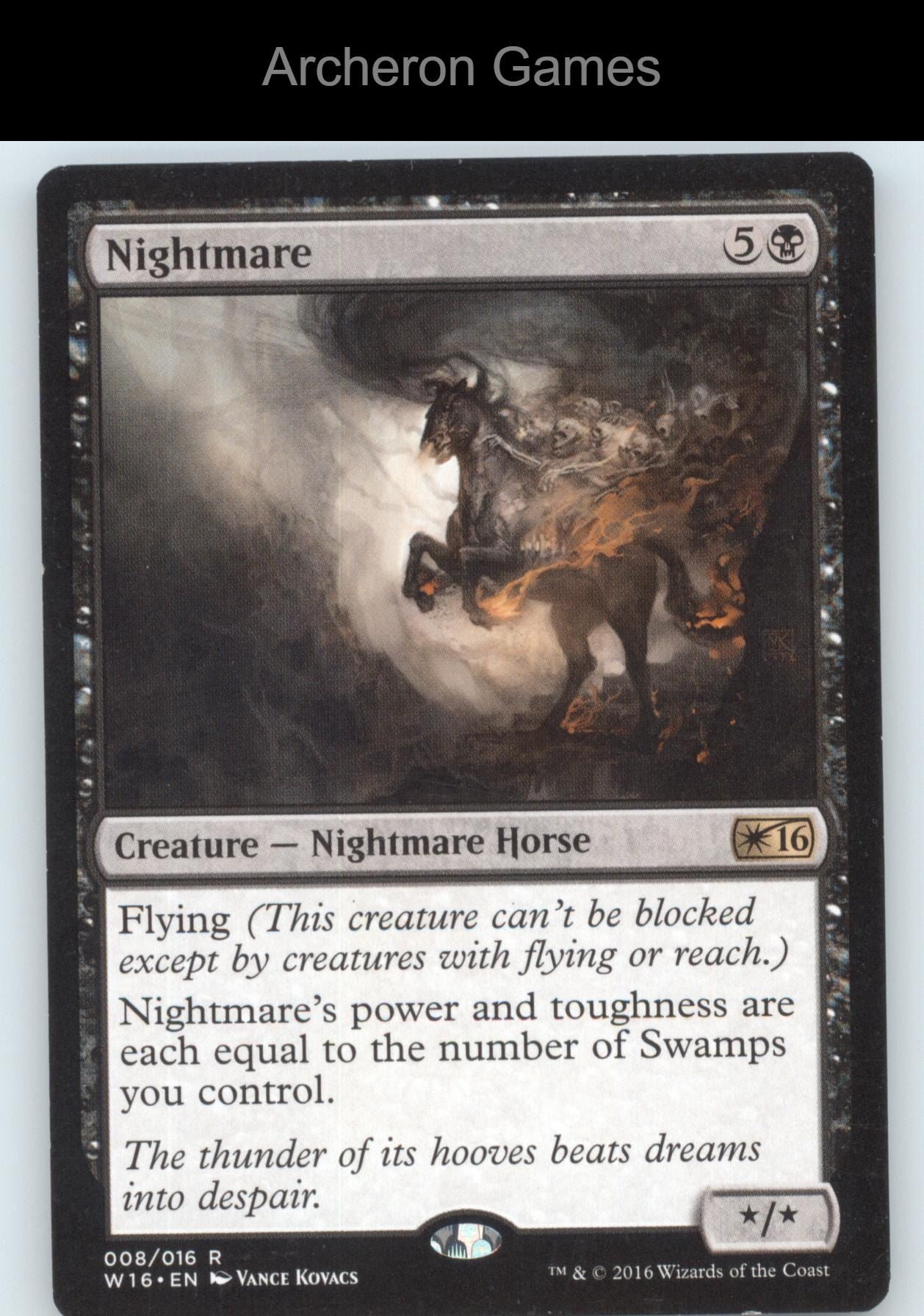 Nightmare 8 R MTG Card Welcome Deck 2016
