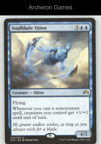 Soulblade Djinn 75 R MTG Card Magic Origins