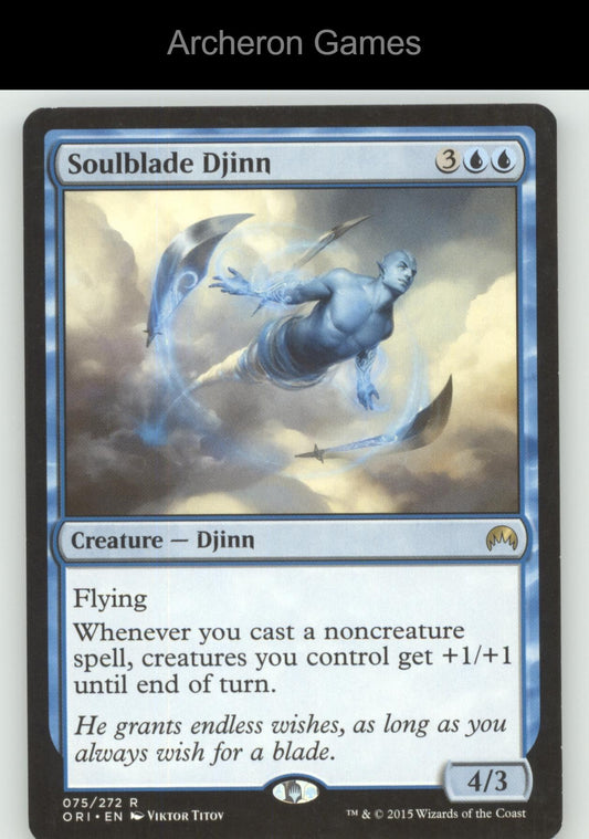 Soulblade Djinn 75 R MTG Card Magic Origins