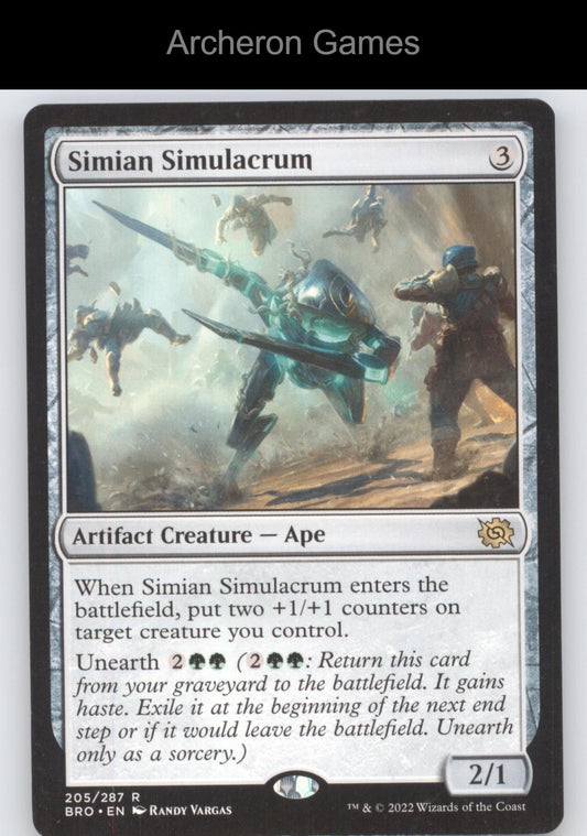 Simian Simulacrum 205 R MTG Card Promo Pack: The Brothers' War