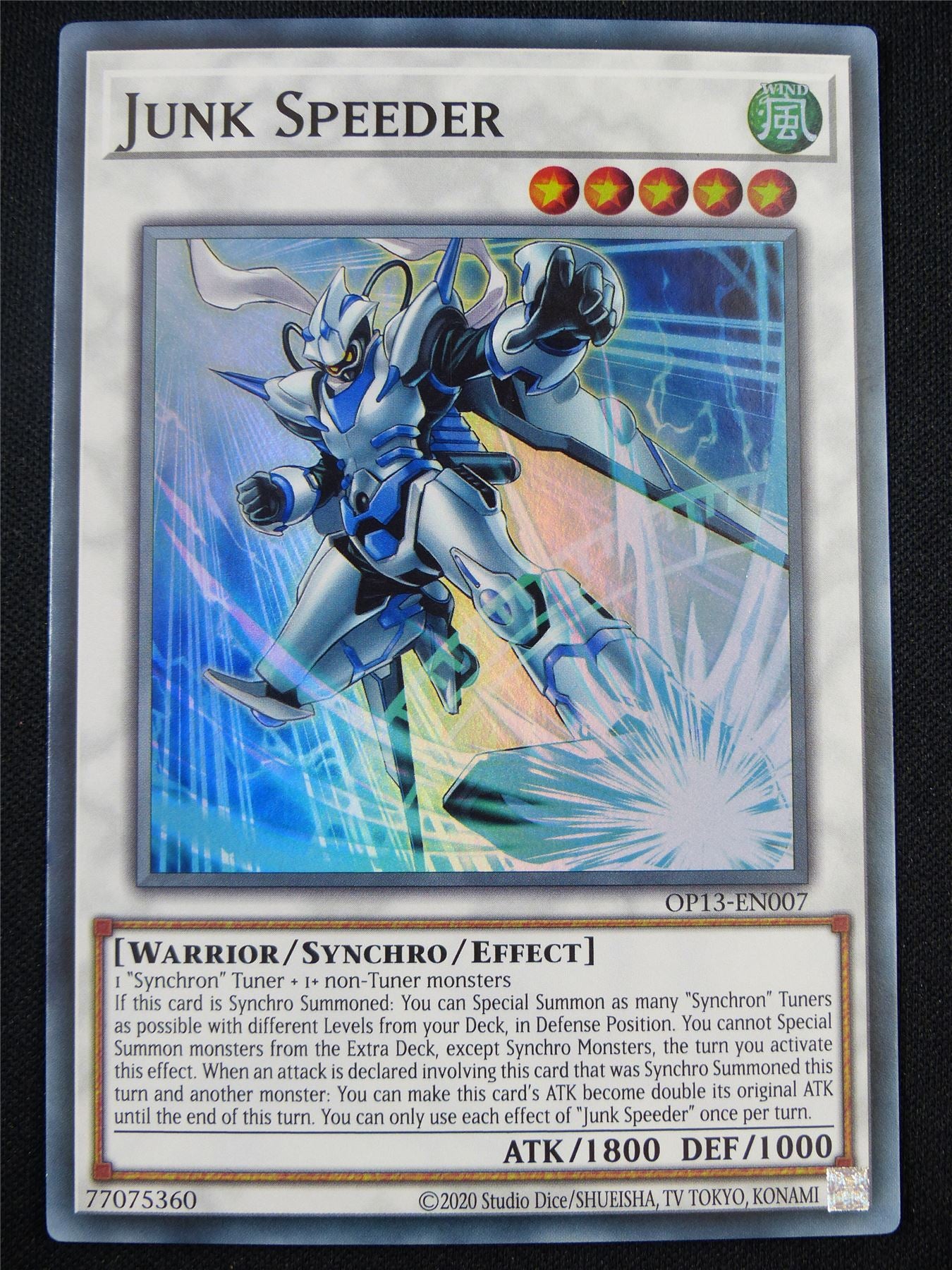 Junk Speeder OP13 Super Rare - Yugioh Card #5E