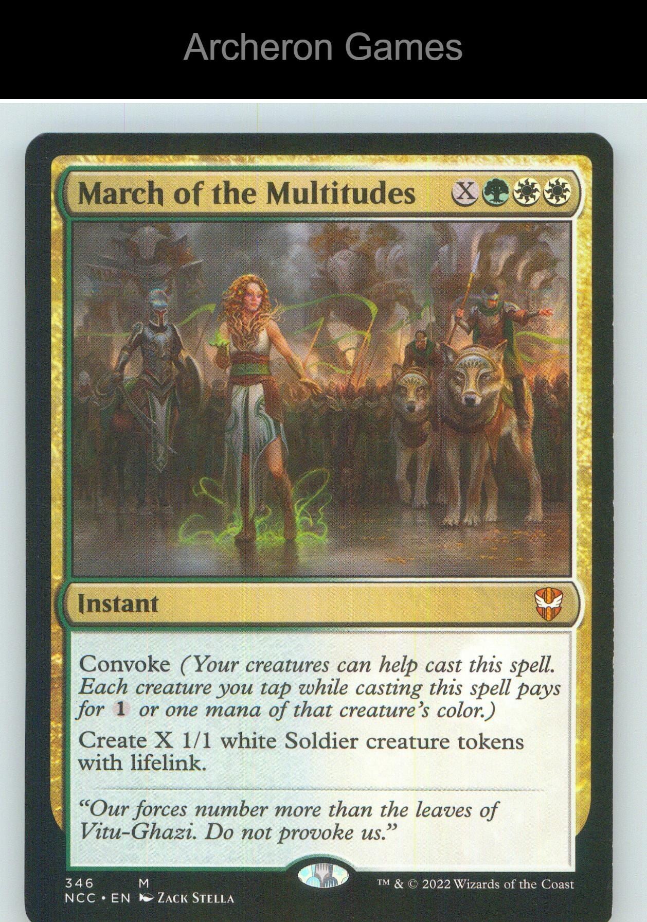 March of the Multitudes NCC 346 Mythic MTG Card NM/EX+
