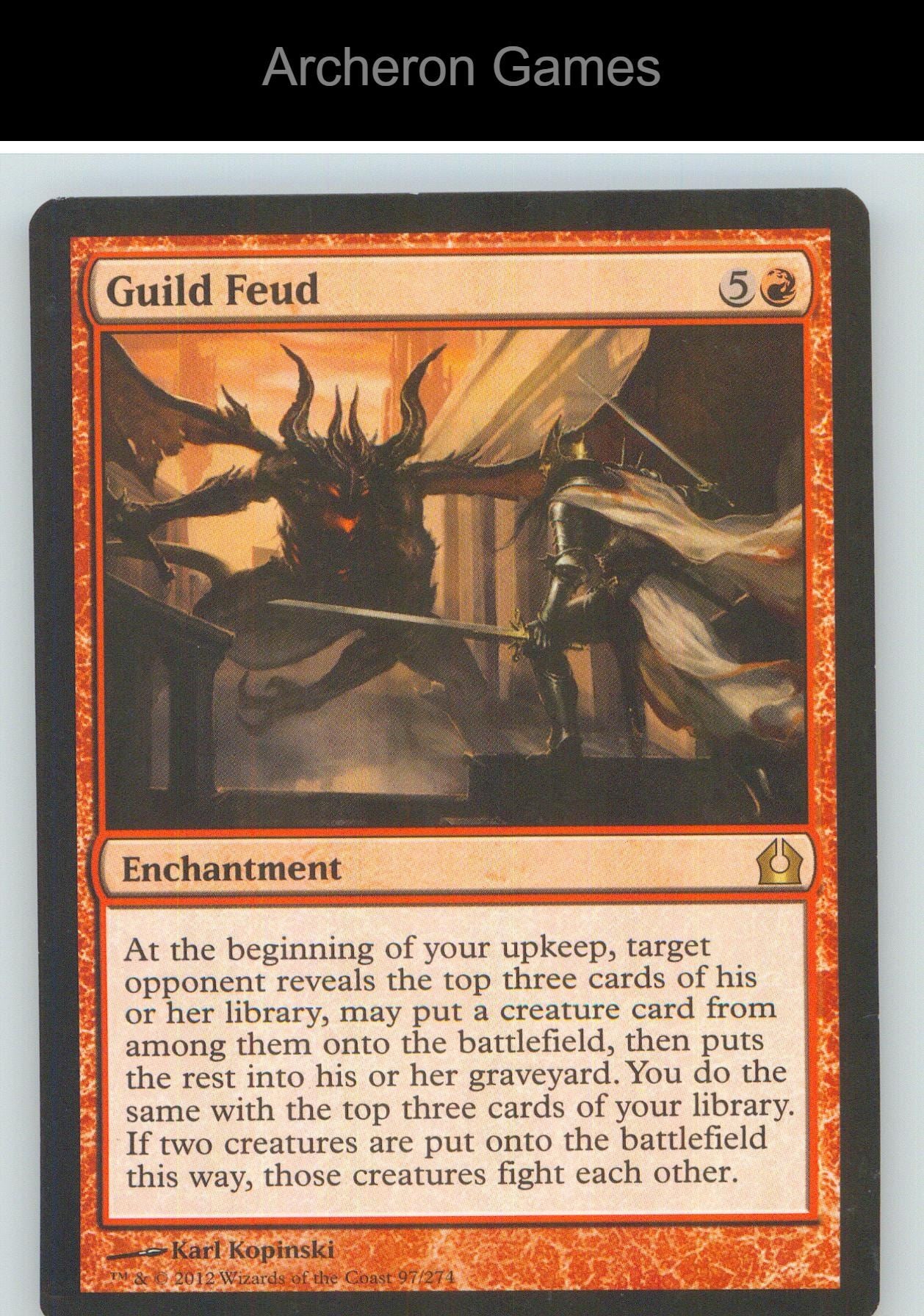 Guild Feud RTR 97 R MTG Card NM/EX+