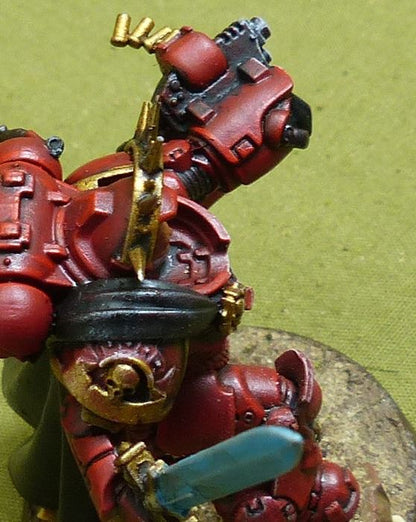 Captain in Gravis Armour painted - Blood Angels - Warhammer 40K #5H