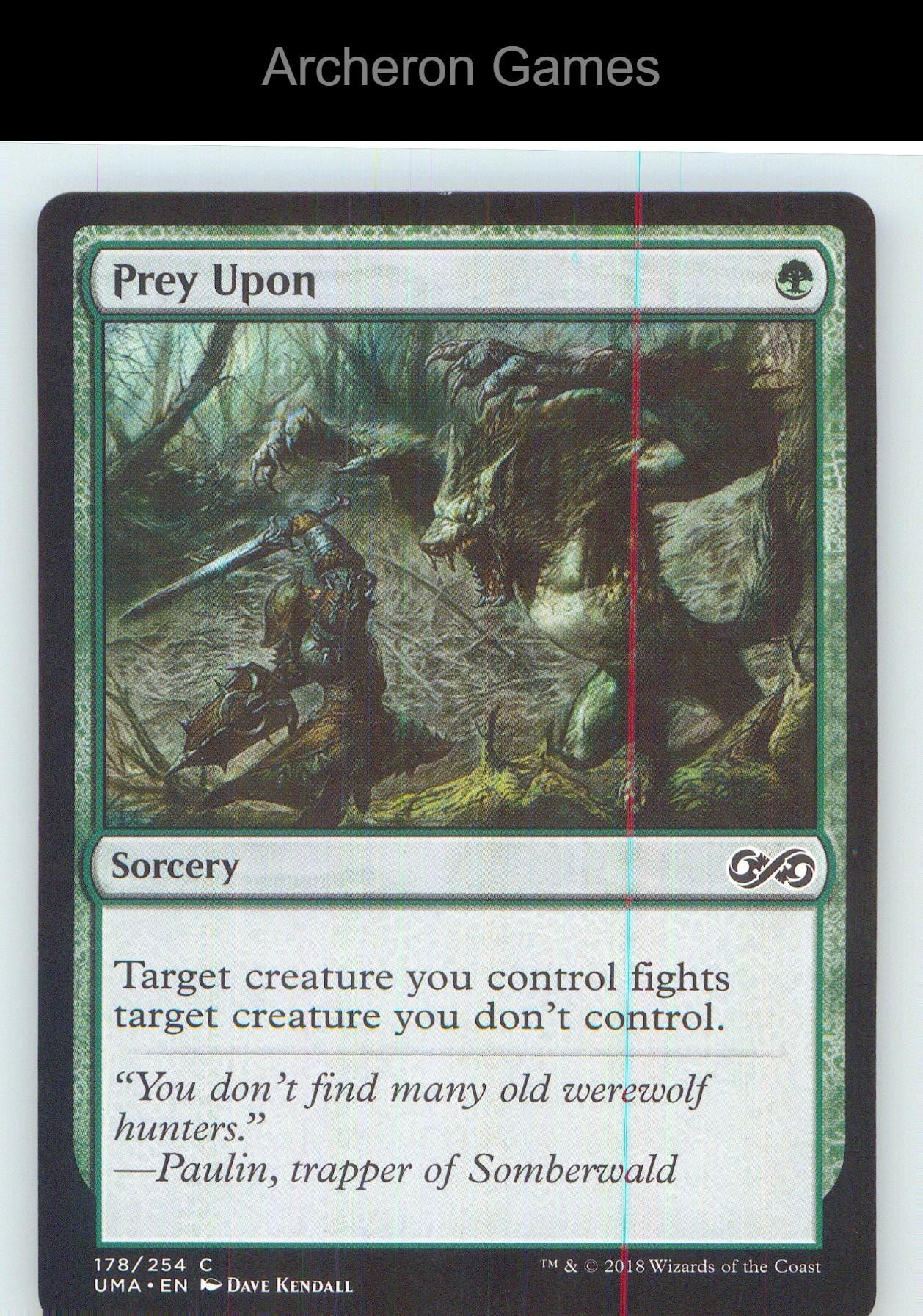 Prey Upon UMA 178 C MTG Card NM/EX+