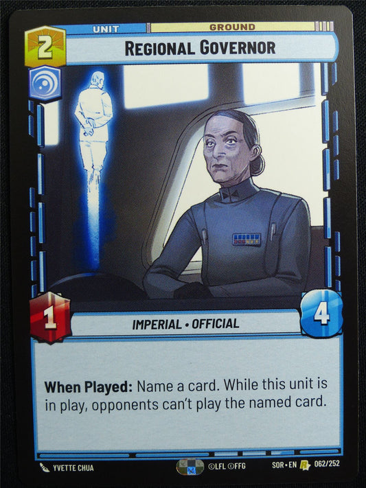 Regional Governor 062/252 - Star Wars Unlimited Card #4V5
