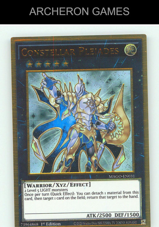 Constellar Pleiades Premium Gold Rare YUGIOH Card