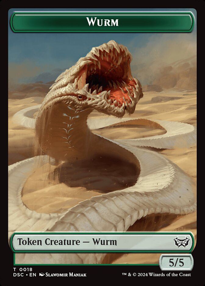 Wurm - Duskmourn Commander Tokens tdsc