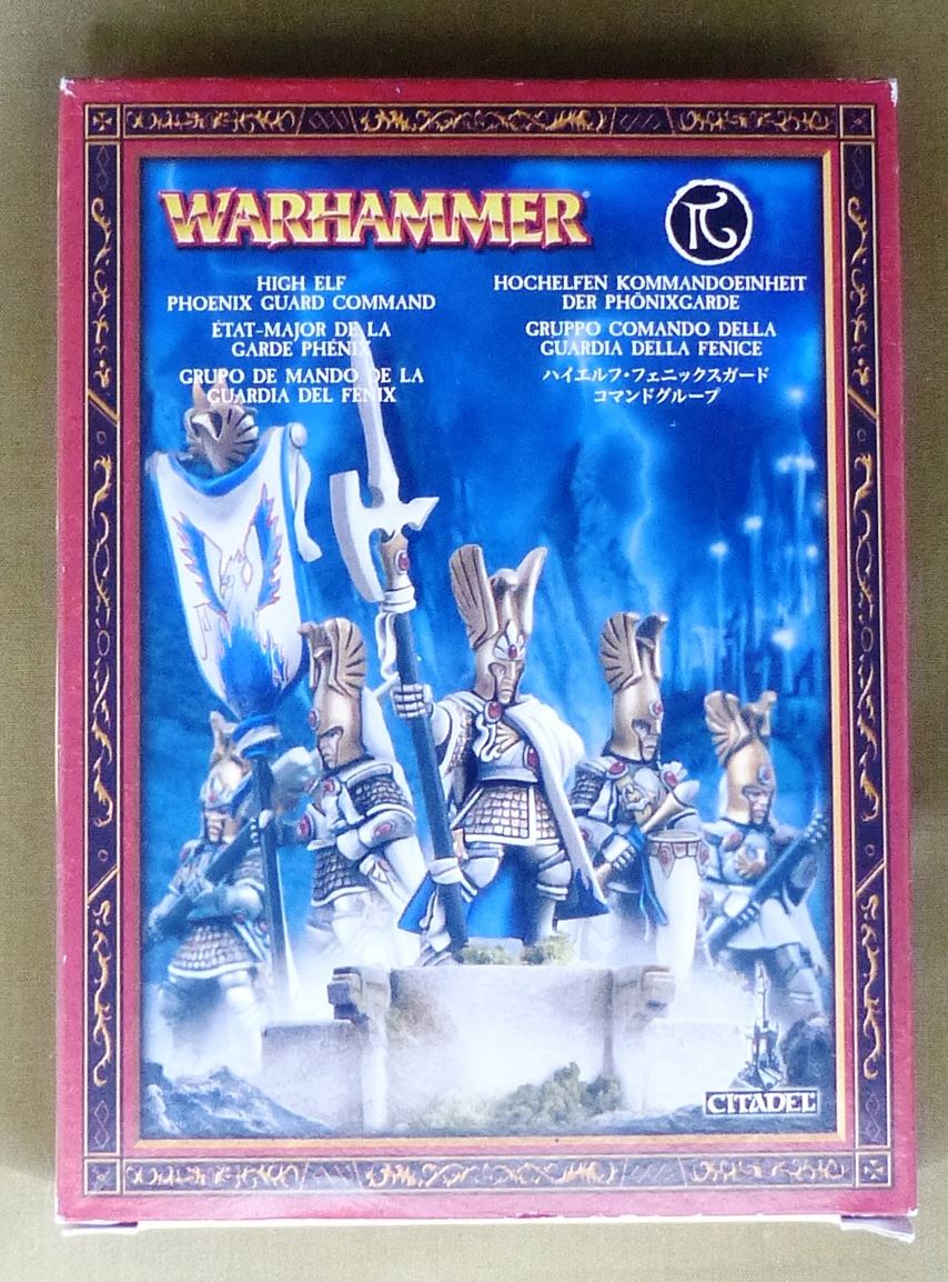High Elf Phoenix Guard Command Classic Metal - High Elves - Warhammer Old World #6X5