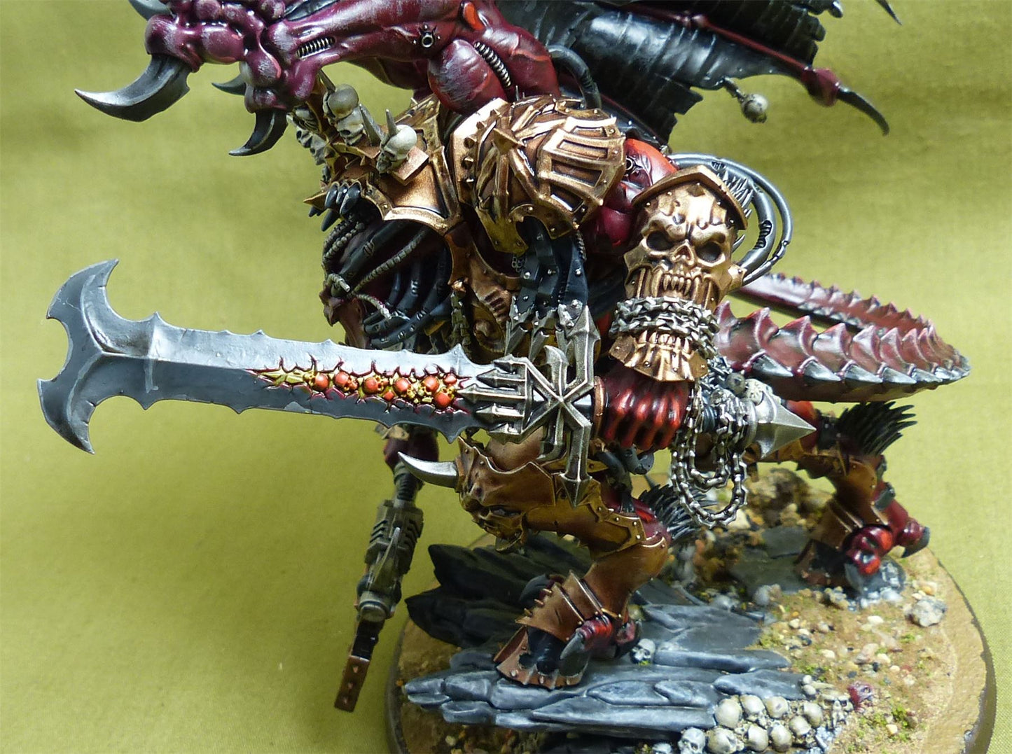Angron Daemon Primarch of Khorne painted - Chaos Daemons - Warhammer 40K #49R