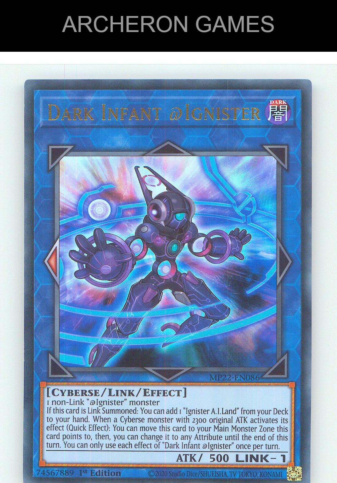 Dark Infant @Ignister Ultra Rare YUGIOH Card 1st Edition