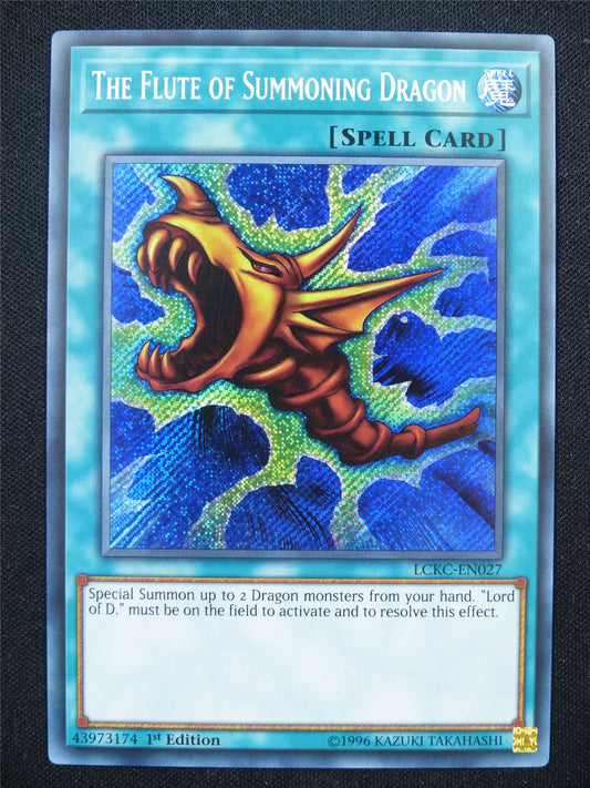 The Flute of Summoning Dragon LCKC Secret Rare - 1st ed Yugioh Card #106