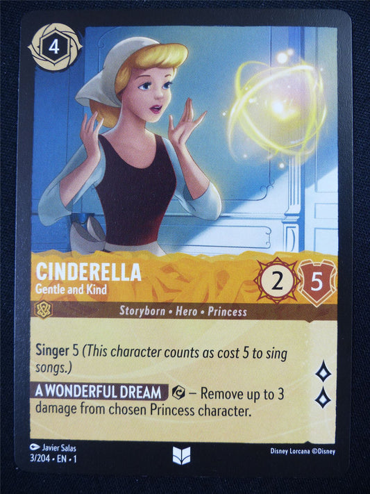 Cinderella Gentle and Kind 3/204 - Lorcana Card #4SD