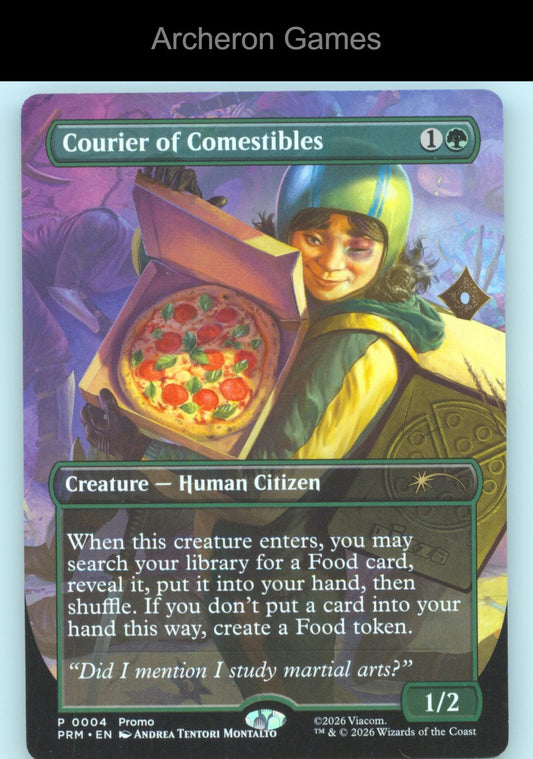 Courier of Comestibles (Borderless) UMP 4 MTG Card Unique and Misc Promos
