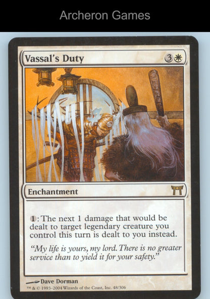 Vassal's Duty 48 R MTG Card Champions of Kamigawa
