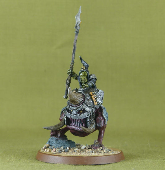Night Goblin Loonboss On Giant Cave Squig - Forge World - Gloomspite Gitz - Painted - Warhammer AoS #EY