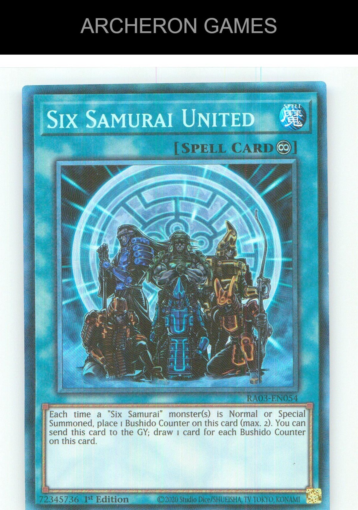 Six Samurai United (PCR) Prismatic Collector's Rare YUGIOH Card 1st Edition