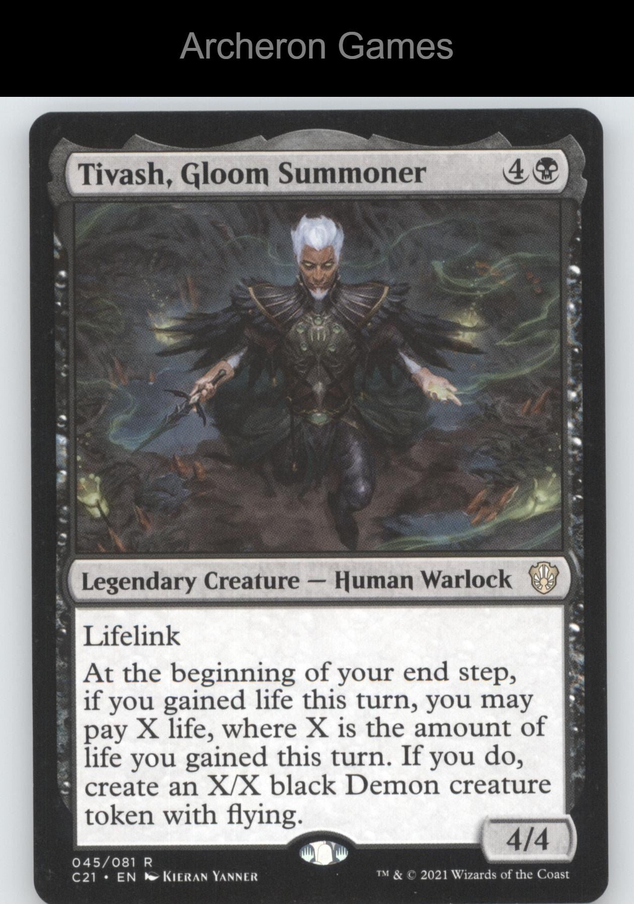 Tivash, Gloom Summoner 45 R MTG Card Commander 2021
